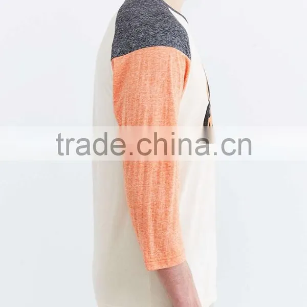 2016 New Design Custom Raglan T-shirt With Orioles Printed Front photo-2