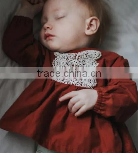 Full Sleeve Tunic Dress Vintage Style Baby Blouse New Design Of Winter Dress photo-4