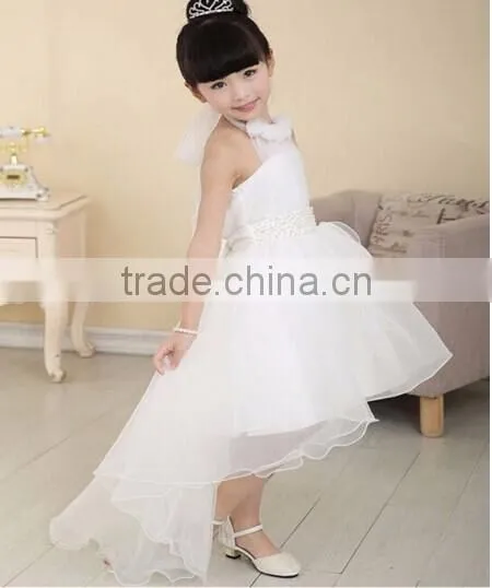 Newly Summer Princess Wedding Bridesmaid Flower Girl Dress for Child Wear Kids Clothes White Party Tutu Dresses for Girl !! photo-2