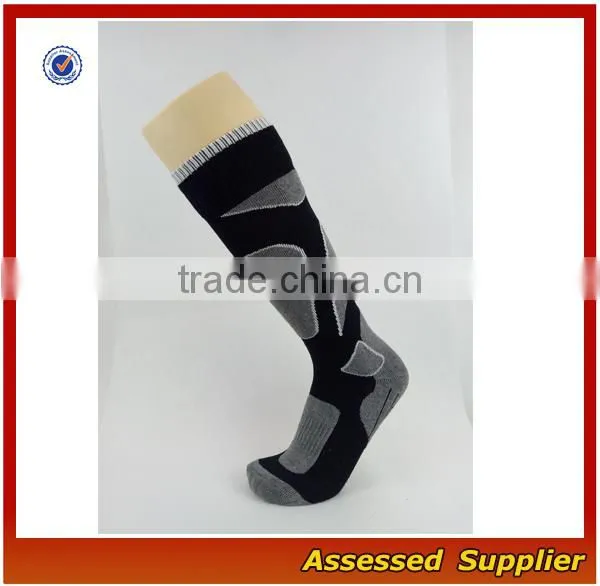 High Quality Wholesale Black Wool Crew Hiking Wool Sport Socks