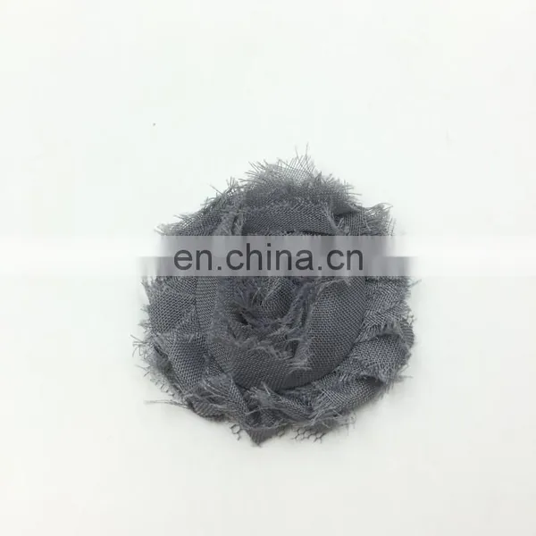 2Inch Solid Shabby Chiffon Flower Frayed Shabby Chic Flowers,shabby Rose Trim,lovely Rosette Chiffon Shabby Flowers photo-5