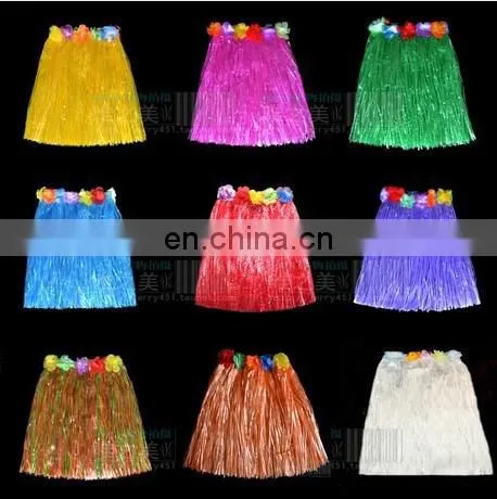 Hawaii Dresses Raffia Hula Skirt