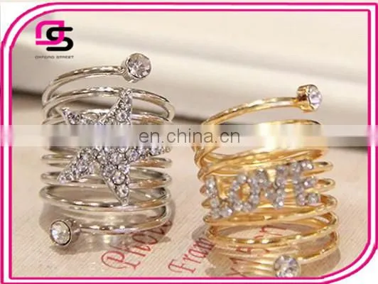 Women Stainless Steel Wholesale American Diamond Jewellery Gold Filled Rings With Luxury Jewelry