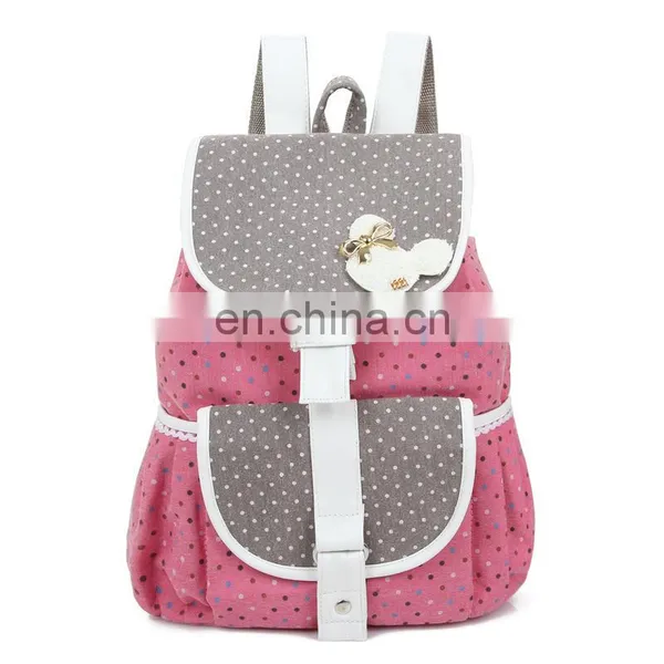 Fashion Canvas Travel Bag Girls School Backpack Bag photo-3