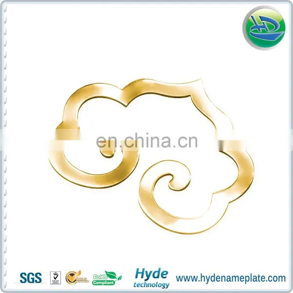 Custom Company Logo Printed Gold Metal Sticker in Sheet photo-5