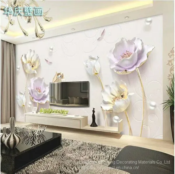 3D Chinese Wallpaper Seamless Television Background Wall Paper Film Wall Painting Living Room Bedroom and Murals photo-2