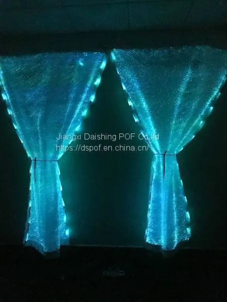 Luminous Indoor Christmas Window Curtain Led Lights up Curtain photo-3
