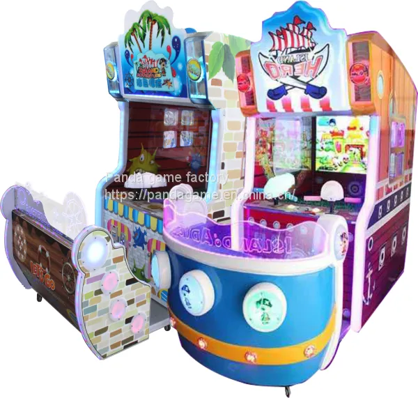 Coin Operated Water Gun Shooting Arcade Kids Games Machine photo-2