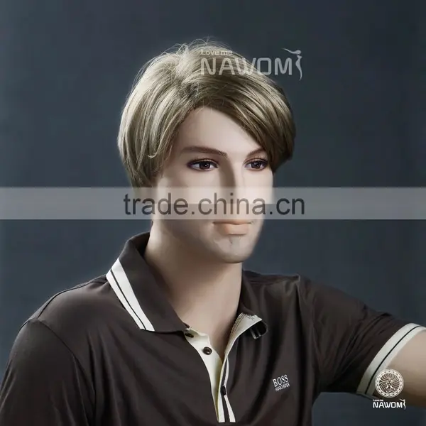 W3540 Malaysian Top Men Cool Boy Cut Human Hair Wigs photo-4