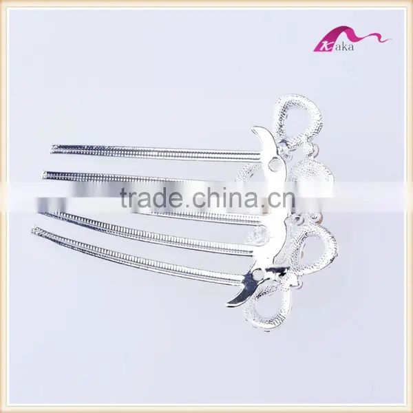 Top Quality Wedding Headwear Twinkle Crystal Bowknot Hair Combs For Women Hair Ornament photo-4