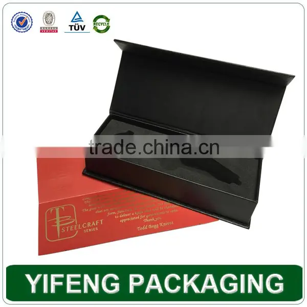Black Matte Lamination Cardboard Printed Gift Magnet Paper Box photo-5