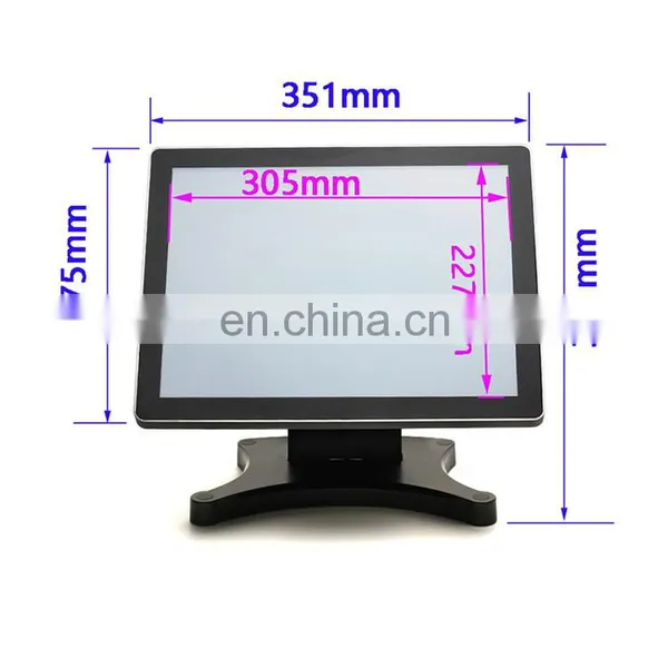 Latest New Design 15'' PCAP Flat Touch Screen Lcd Monitor pc Screen Display photo-3
