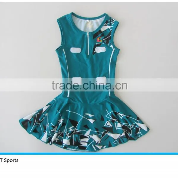 Sublimation Digital Print Uniform Netball Dress With Underwear photo-2