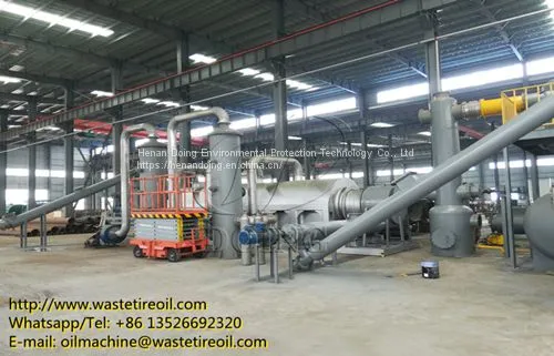 ISO CE Certificated Automatic/batch Type Different Scales Waste Tire Plastic to Oil Pyrolysis Machine for Sale photo-3
