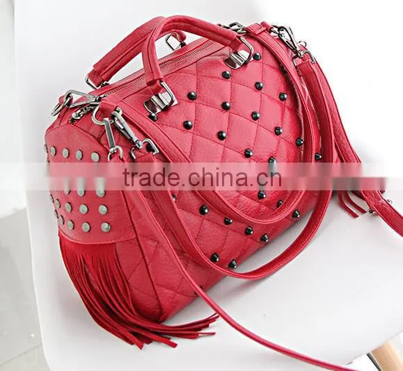 C88898A Europea Woman New Fashion Tote Bag New Arrival Woman Rivet Bags Wholesale Handbag photo-2