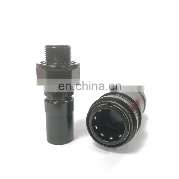 Aluminum DN5 DN8 DN12 Ball Locking Full Flow Quick-release Couplings photo-3
