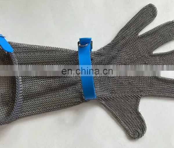 Cut Proof Protect Stainless Steel ANSI Anti Cut Resistant Metal Mesh Butcher Work Gloves photo-4