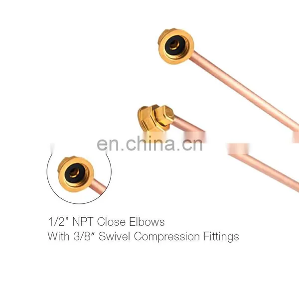 Straight Copper Water Line Kit 14inch Length photo-3
