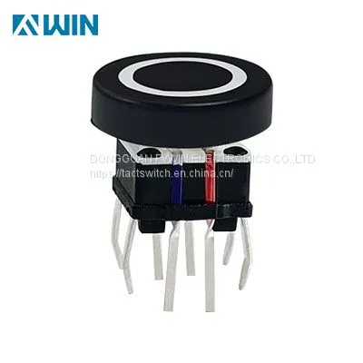 Tactile Button Switch Intergrated RGB Full Color Led Smd,or TH,muti-cap