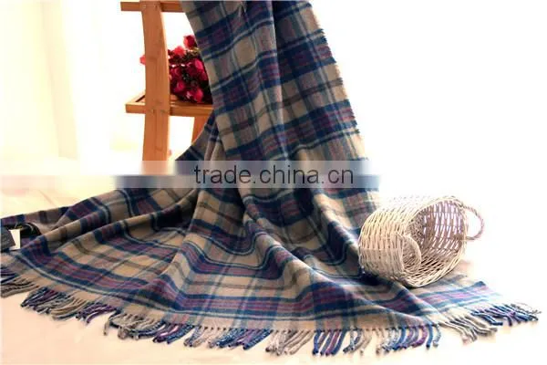 100% Wool Plaid Blanket photo-4