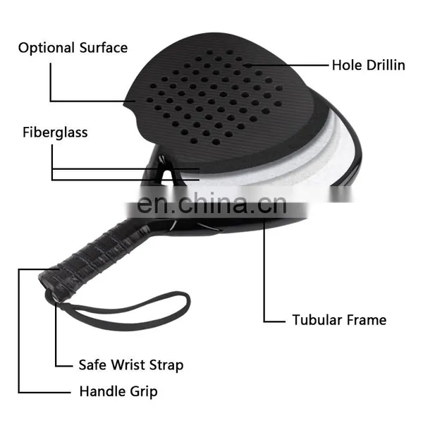 Manufacturer Customized Design Hot Sale Padel Racket Carbonio 18k photo-5