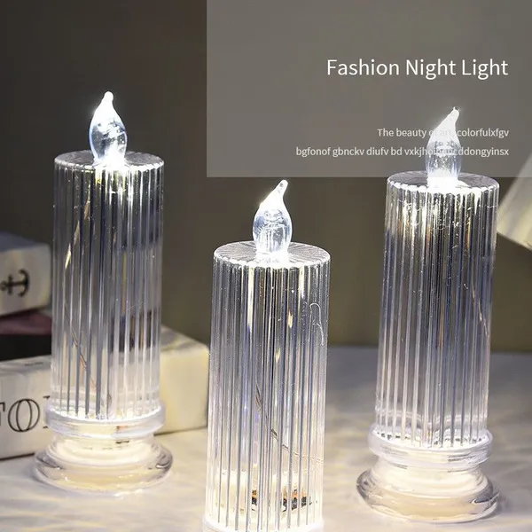 Led Electronic Candle Light Living Room Dining Table Scene Layout Led Night Light photo-5