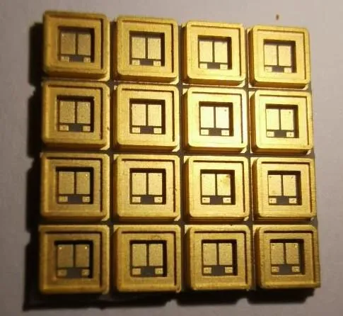 China Chaosheng Electronics' HTCC Alloy Enclosure Gold PCB Gold Plated Ceramic PCB for Dam Enclosure photo-2