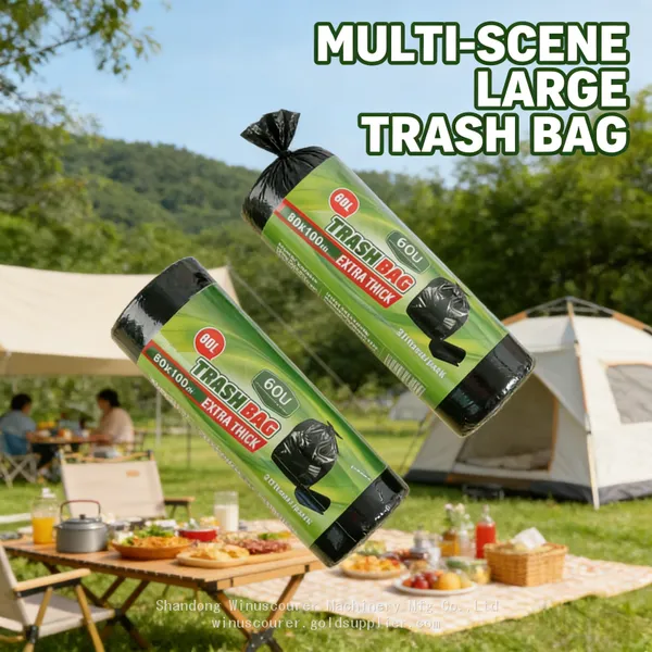 Large Capacity Garbage Bags - Extra Large Trash Bags for Big Cleanups
