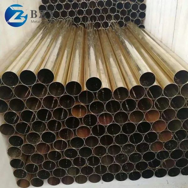 Metal Hot Selling Seamless Round Pure Copper Tubes ASTM B280 Straight Copper Brass Pipes China Supplier photo-3