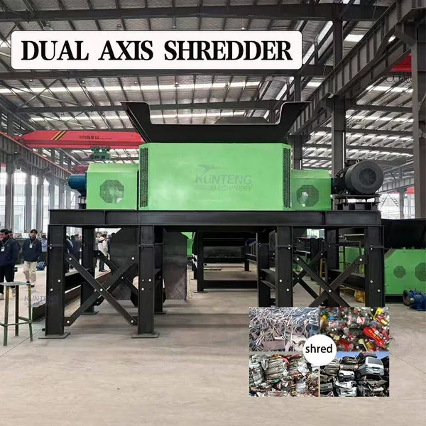 Full Automatic Domestic Garbage Shredder Machine Industrial Solid Waste Crushing Recycling Processing Equipment EPC