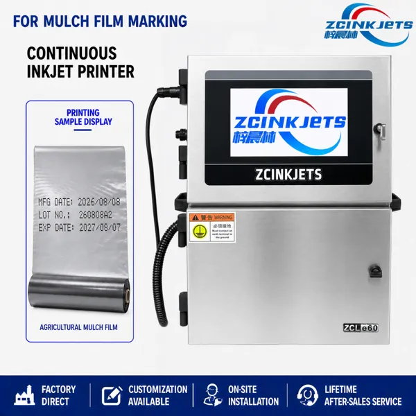 Agricultural Mulch Film Coding Machine for PE Plastic Film Batch Specification and Traceability Printing