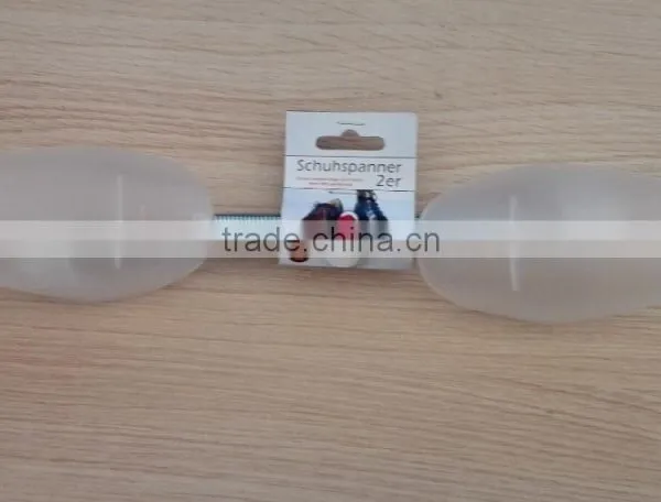 Translucent Plastic Shoe Tree/Shoe Tree With Stainless Steel Spring