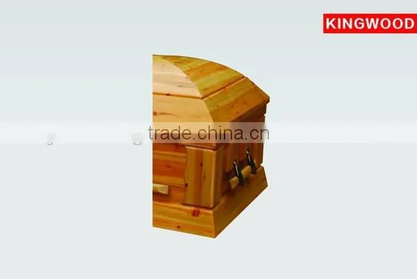Solid Mahogany Wood Casket Full Couch Funeral Product CEDARLAND Chinese Solid Wood Casket photo-5