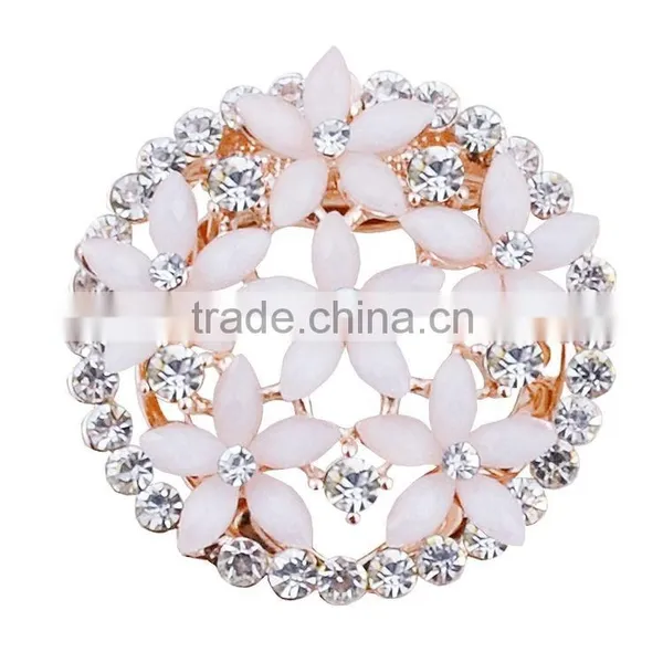 Korean New Style Environmental Copper Colourful Opal Microscope Technology Lady's Brooch Manufacturer's Wholesales photo-2