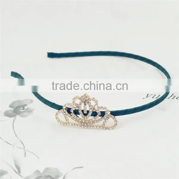 Princess Tiara Headband Royal Baby Pearl Crown Baby Headband Christmas Gift Rhinestone Children Accessories photo-4