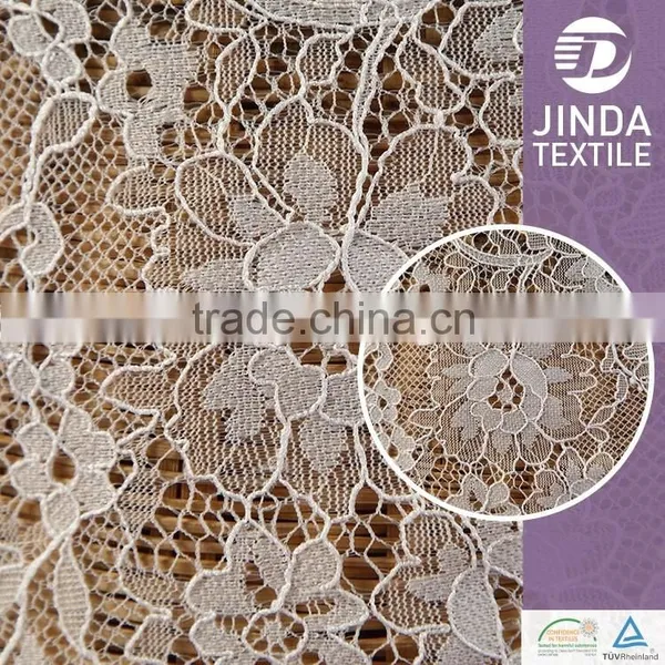 Bridal White French Lace Flower Embroidery Fabric for Dress Supplier's Choice photo-4
