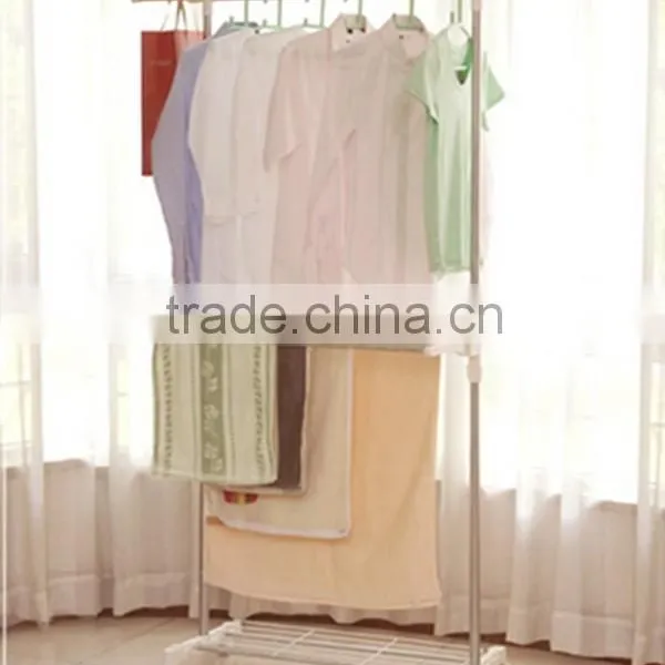 Single pole hanging rack indoor telescopic stainless steel clothes dryer rack HC-DG04F