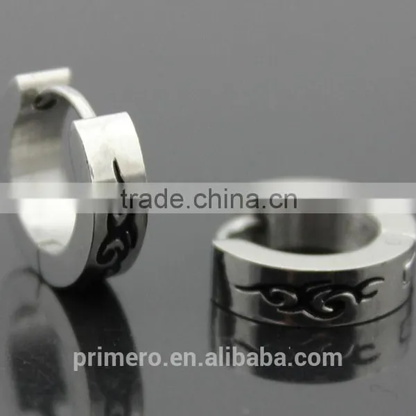 Men Women Stainless Steel Stud Earrings Small Circle Tattoo High Quality Fashion Jewelry photo-5