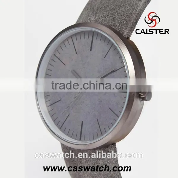 2016 Hot Fashion Round Case Men's Watch, Quartz Movement Leather Watch on , Custom Made Delicate Western Wristwatch photo-3