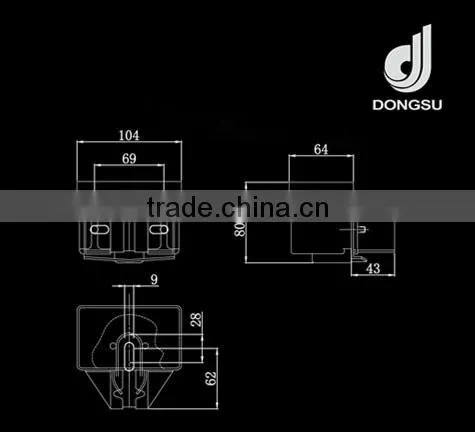 400ml Square Plastic Oil Can With Felt of Elevator Parts photo-2