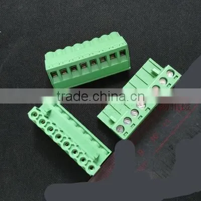 Green Plug Screw The Connector 5.08MM 2EDG5.08-8PIN