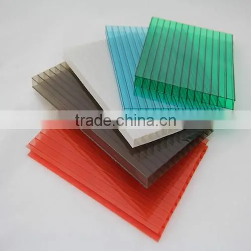 UV Protection Lightweight Roofing Materials Polycarbonate Hollow Sheet Balcony Cover Sheet photo-5