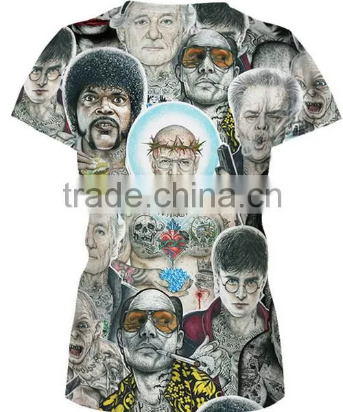 Free Sample Printed Plain Tshirt Women And Men Quality Choice photo-3