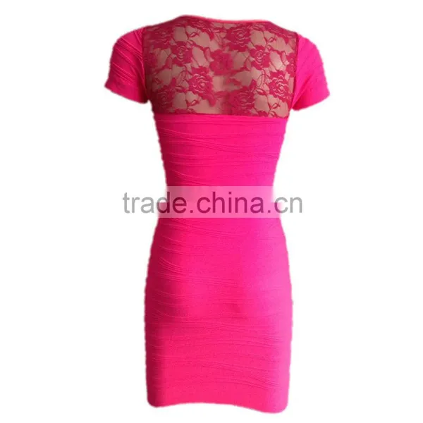 New Fashion Short Sleeve Women Dresses Evening Party Slim Dress photo-2