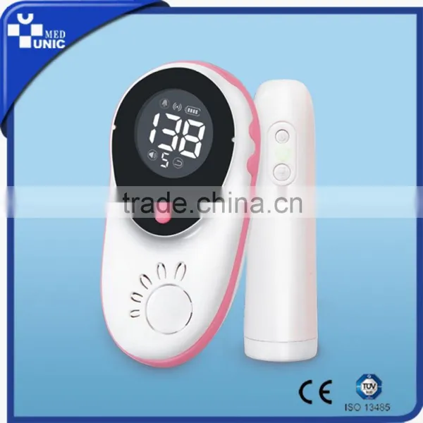 Fetal Heart Rate Monitor Type Pocket Portable Pregnant Low Price Color Ultrasonic Diagnostic Baby Heart Beat Fetal Doppler photo-2