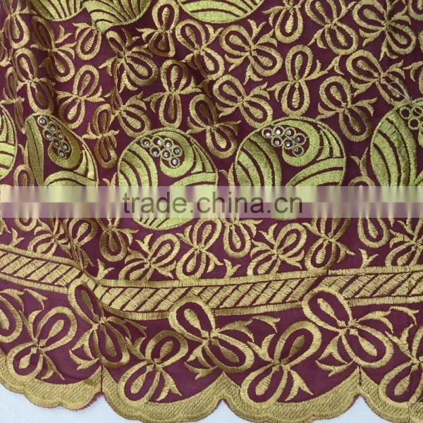 2015 Popular Design Nigerian Style Charming Big Voile Lace Polish Lace for Birde photo-6