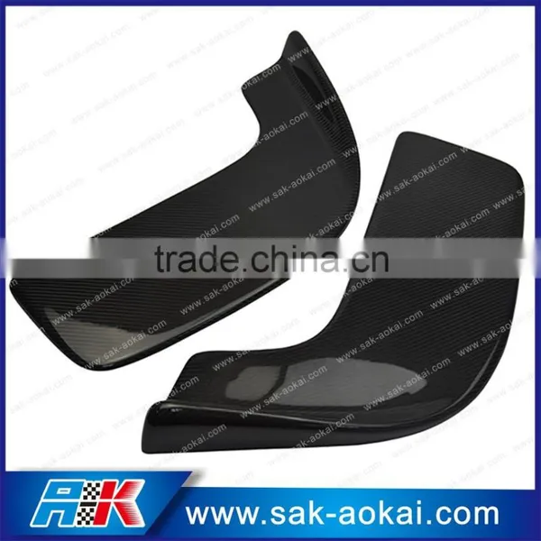 Carbon Fiber Car Front Lip Spoiler Bumper Flap Car Splitter 2pcs photo-2