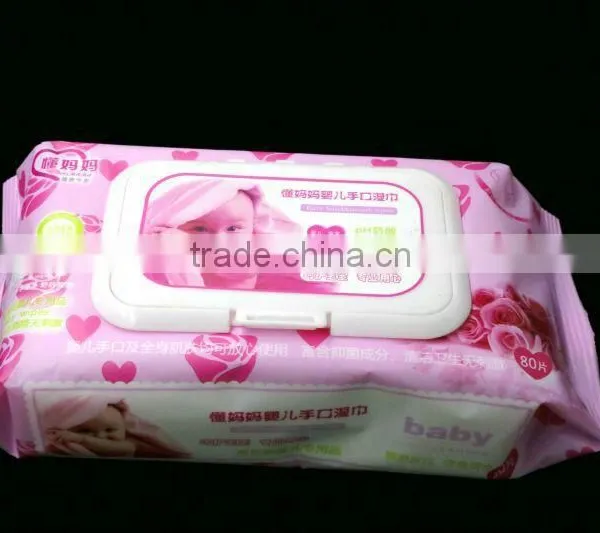 Manufacturer Cleaning Wet Wipe Tissue 80 Pcs Baby Wet Wipe