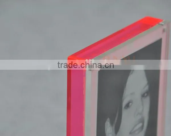 Hot Sale Clear Acrylic Glass Block Perspex Photo Frame for Home Decoratio Stand photo-4