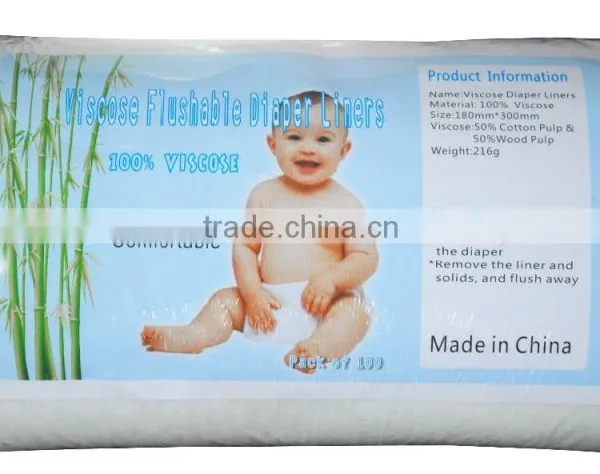 Eco-Friendly Bamboo Disposable Nappy Liners With Natural Material photo-4